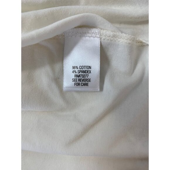 Croft & Barrow Women's Ivory Classic Mock Neck Top - Picture 4 of 6